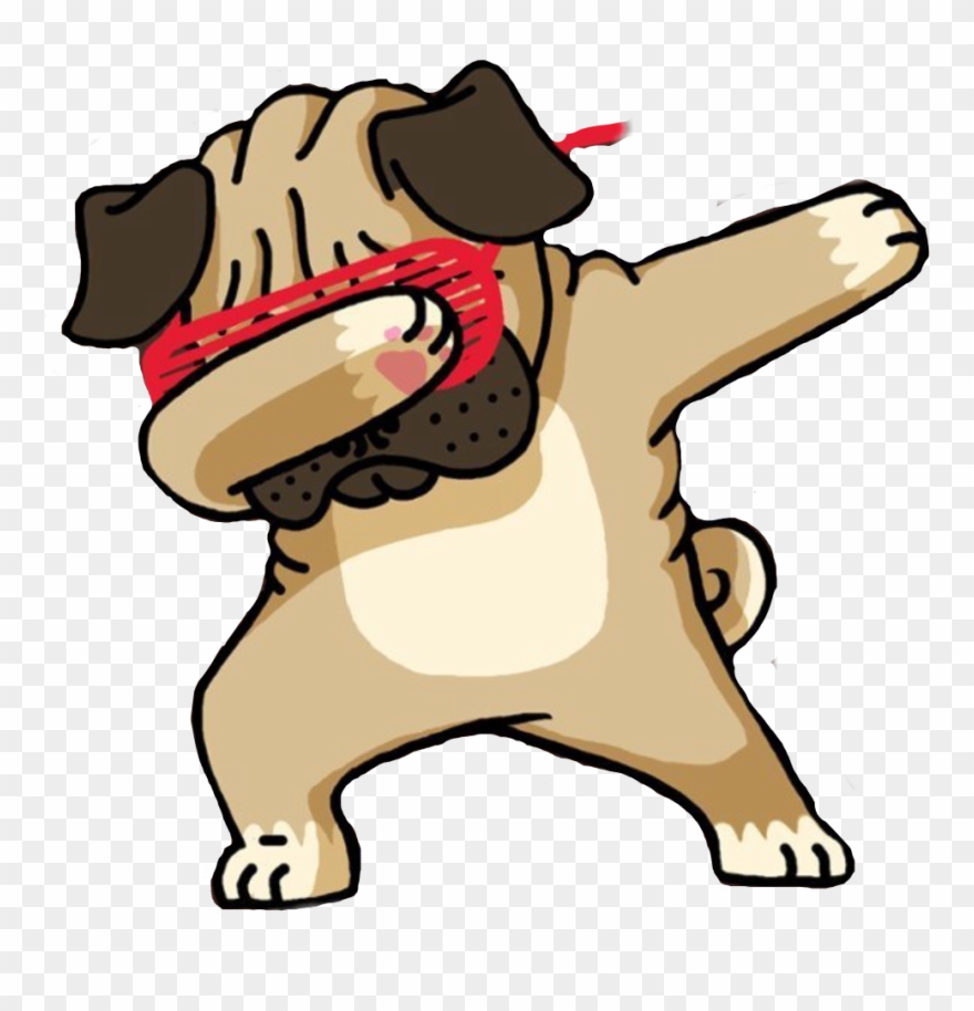 Pug Clipart Transparent Background - Dog Dabbing - Png Download