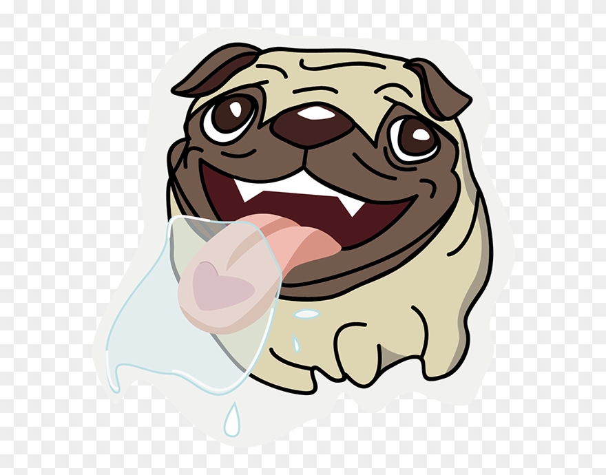 Pug Sticker Messages Sticker-10 - Pug Clipart