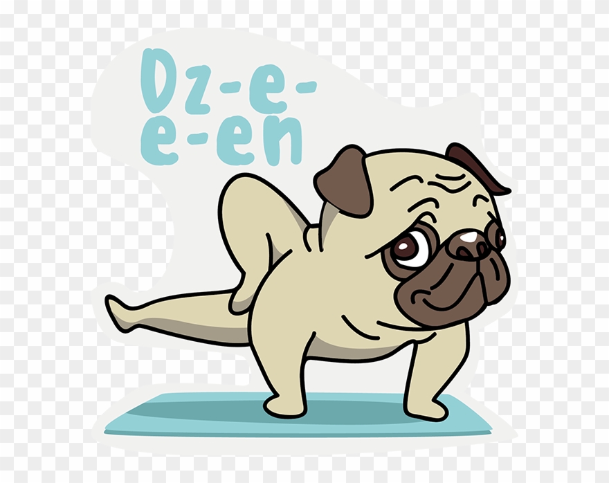 Pug Sticker Messages Sticker-1 Clipart
