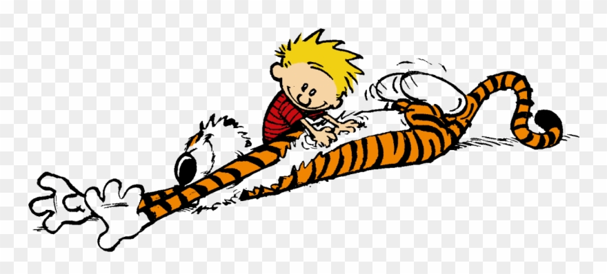 Calvin And Hobbes Clipart Animated - Calvin And Hobbes Png Transparent Png