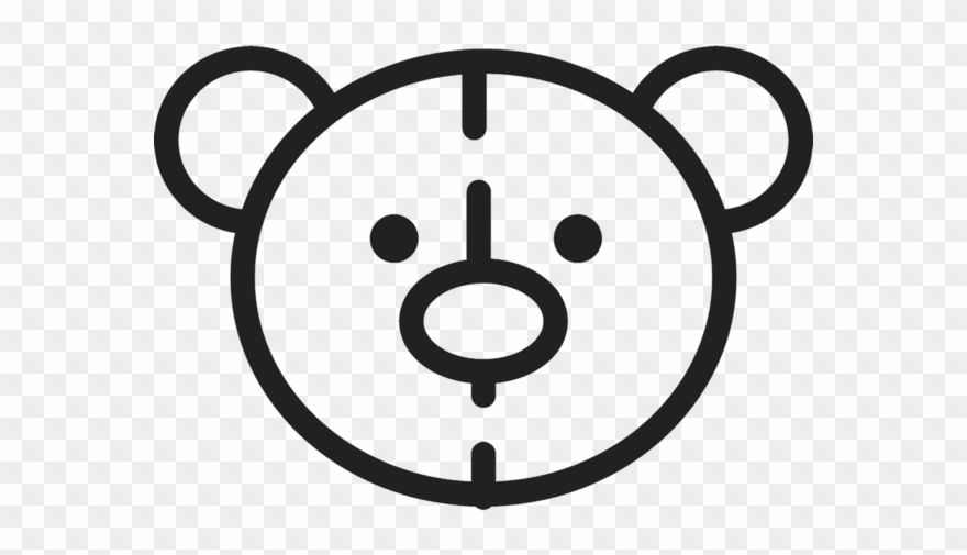 Homemade Teddy Bear Stamp - หน้า เสือ ลาย เส้น Clipart
