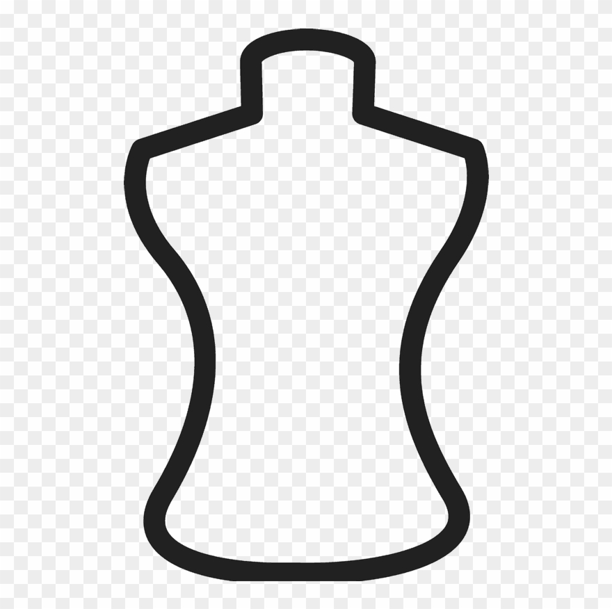Mannequin Rubber Stamp Clipart