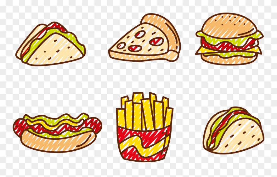 Pizza Clip Hot Clipart Library Download - Fast Food Vector Png Transparent Png