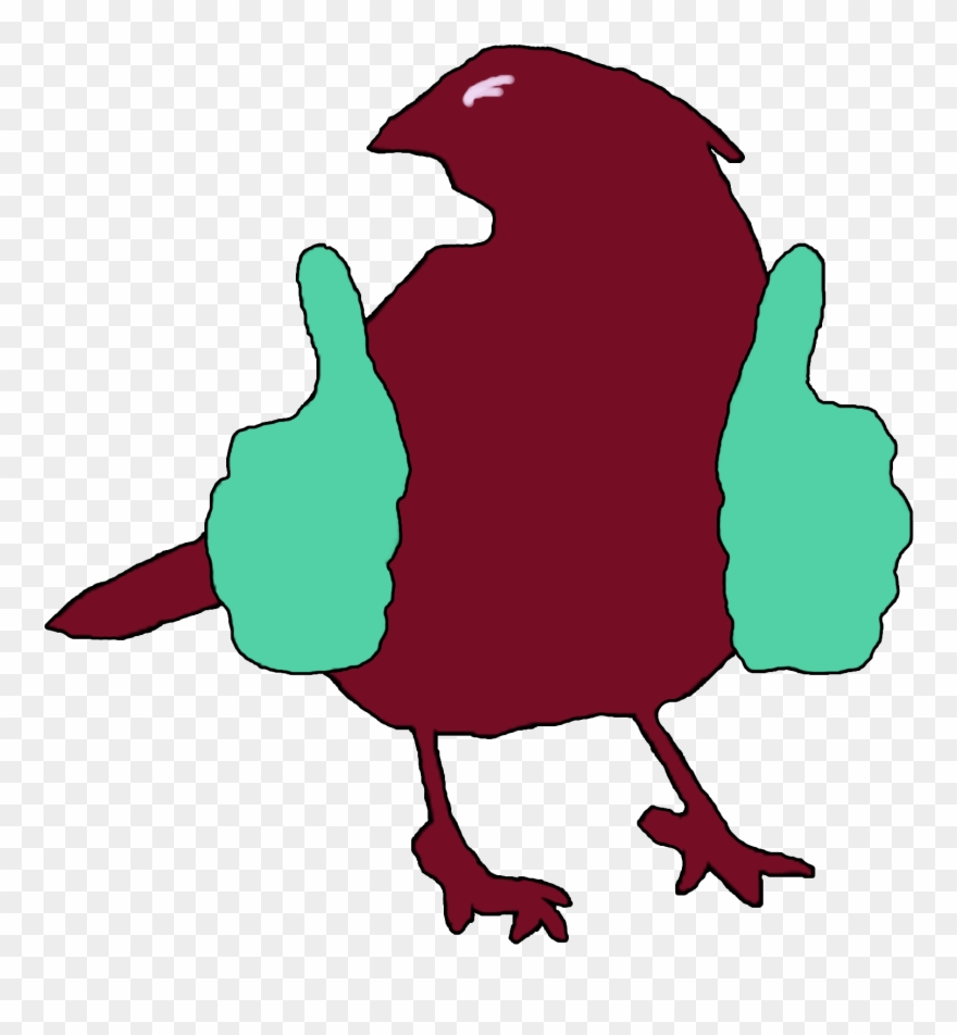 4 Comments - Bird Giving Thumbs Up Clipart
