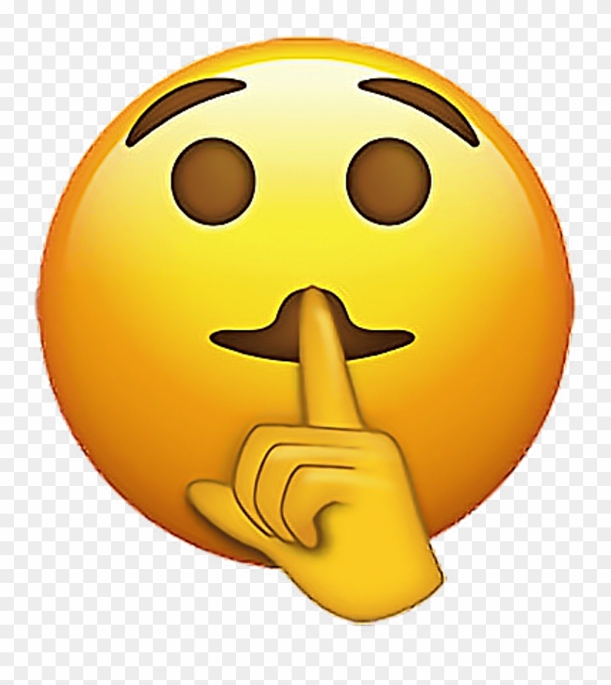 Emoji Emojis Emojisticker Shh Shhemoji Sticker Stickers - Shh Emoji Clipart
