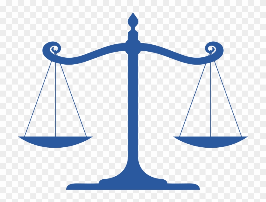 The Pressures Of Parity - Scales Of Justice Blue Clipart