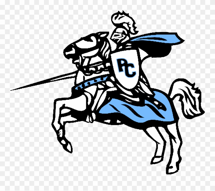 10, Parkersburg Catholic - Knight On Horse Clipart - Png Download