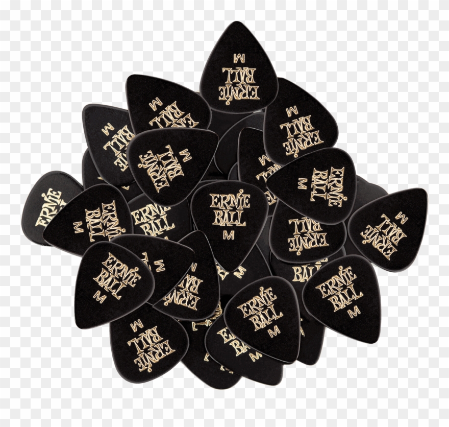Ernie Ball 9124 Heavy Black Picks Bag Clipart