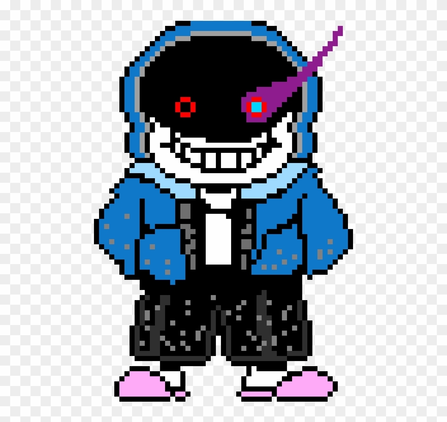 Murder/dust Sans Sprite - Dust Sans Pixel Art Clipart