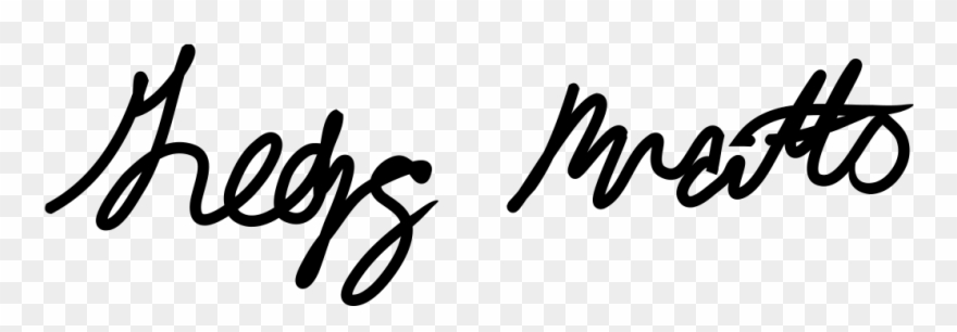 Gregg Matte, Senior Pastor - Calligraphy Clipart