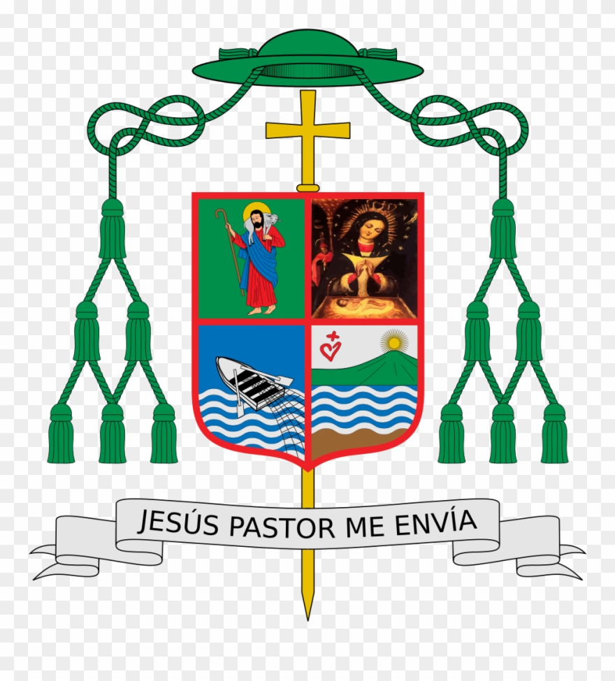 Coat Of Arms Of Bishop Rafael Felipe Nunez - Nathaniel Coat Of Arms Clipart