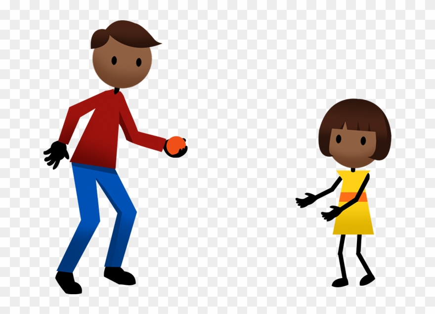 Collection Of Underhand Throw High Quality - Cartoon Throw And Catch Clipart