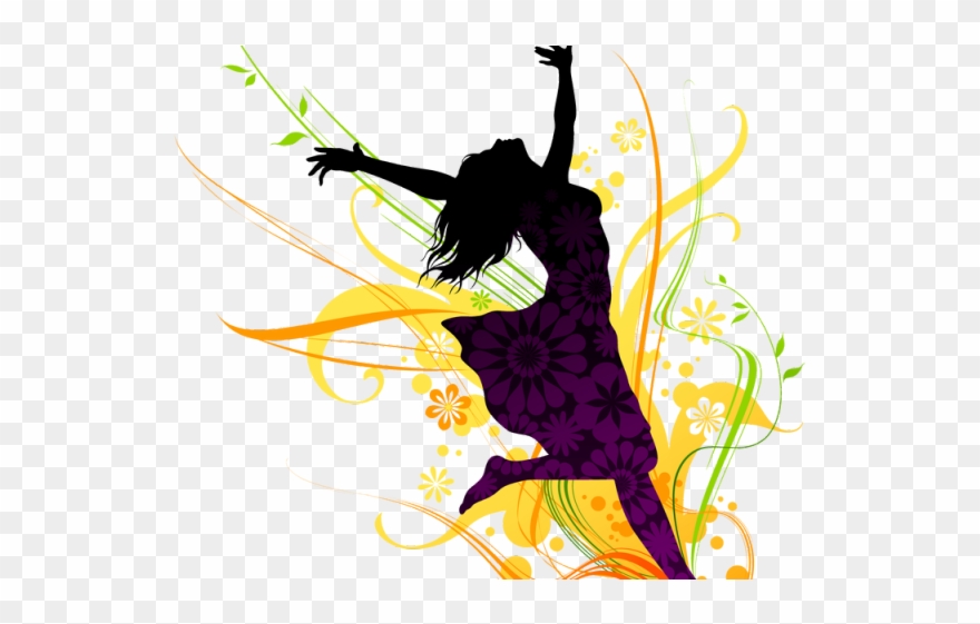 Fitness Clipart Dance Fitness - Silhouettes Of Women Praising God - Png Download