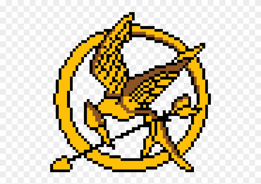 Random Image From User - Hunger Games Logo Pixel Art Clipart