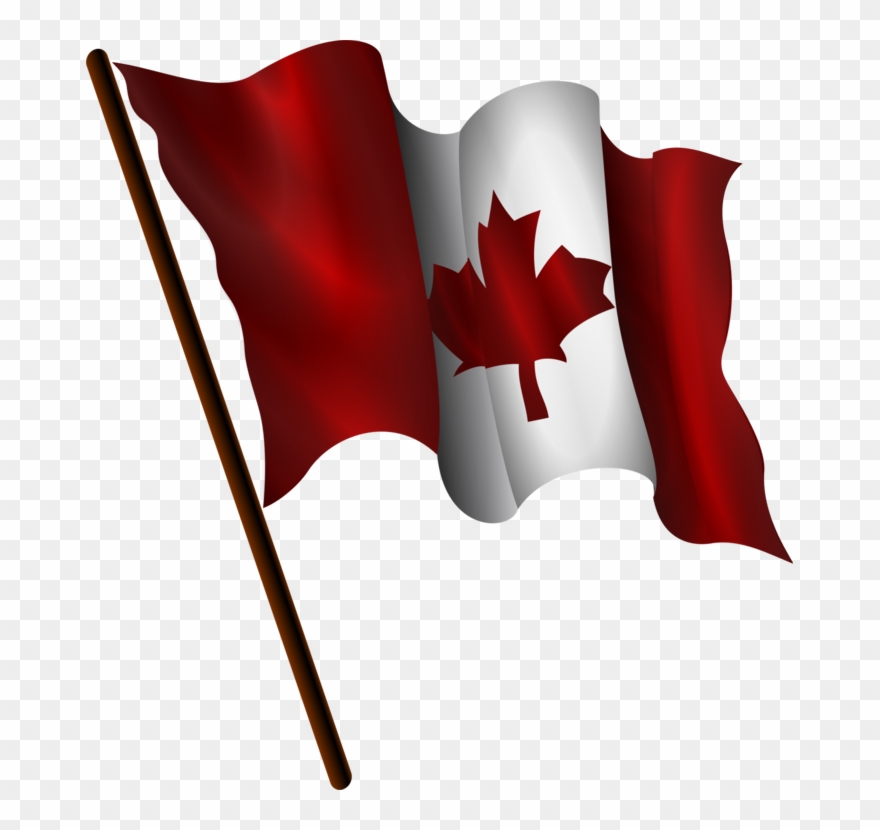 Canada Flag Clipart - Canada Flag Waving Clipart - Png Download