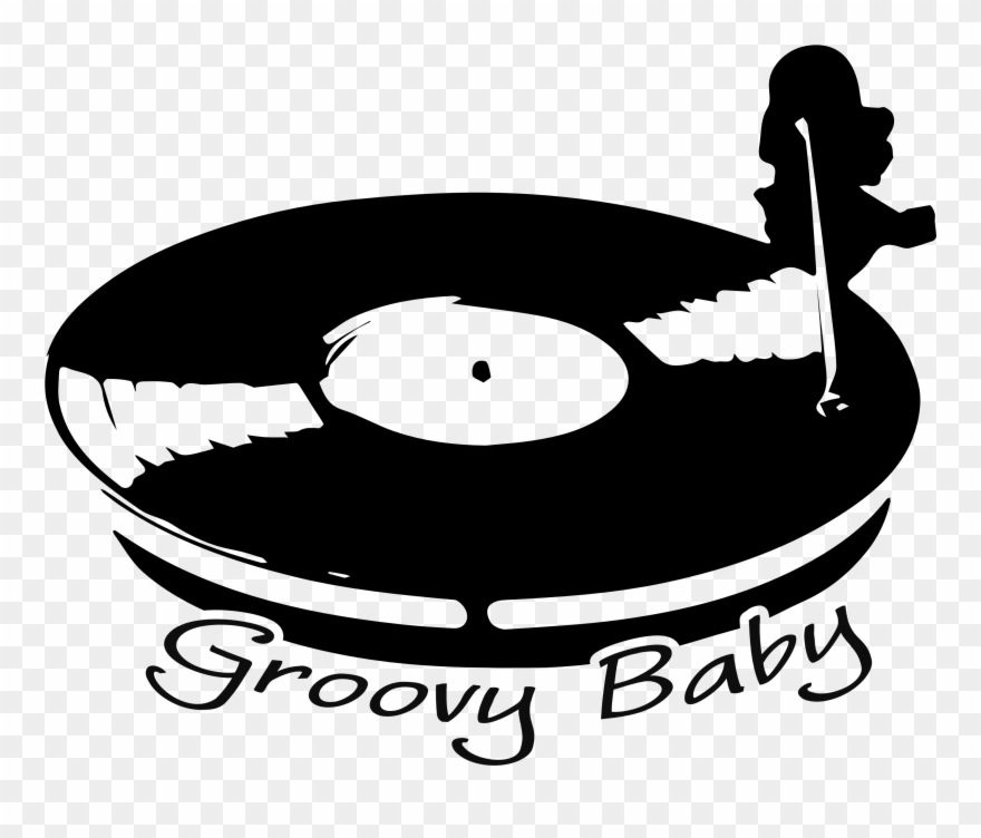 Groovy Baby Vinyl Turntable T-shirts Available @ Phoxy - Illustration Clipart
