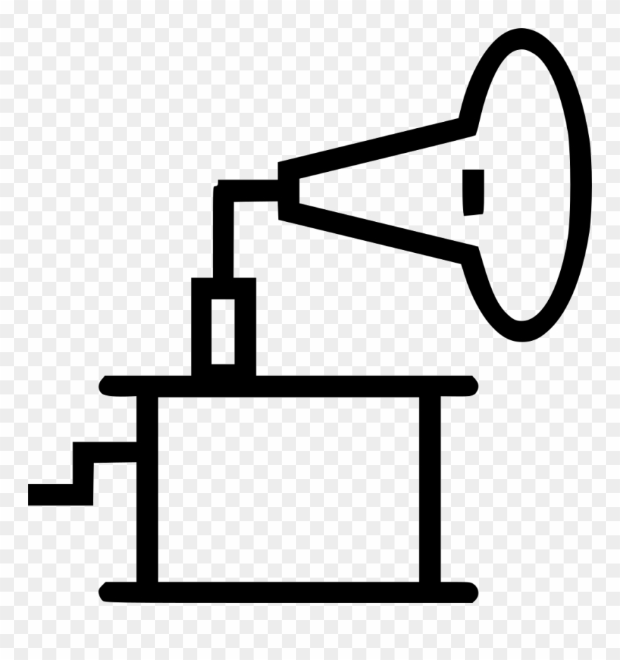 Turntable Vinyl Player Vintage Comments - Phonograph Record Clipart