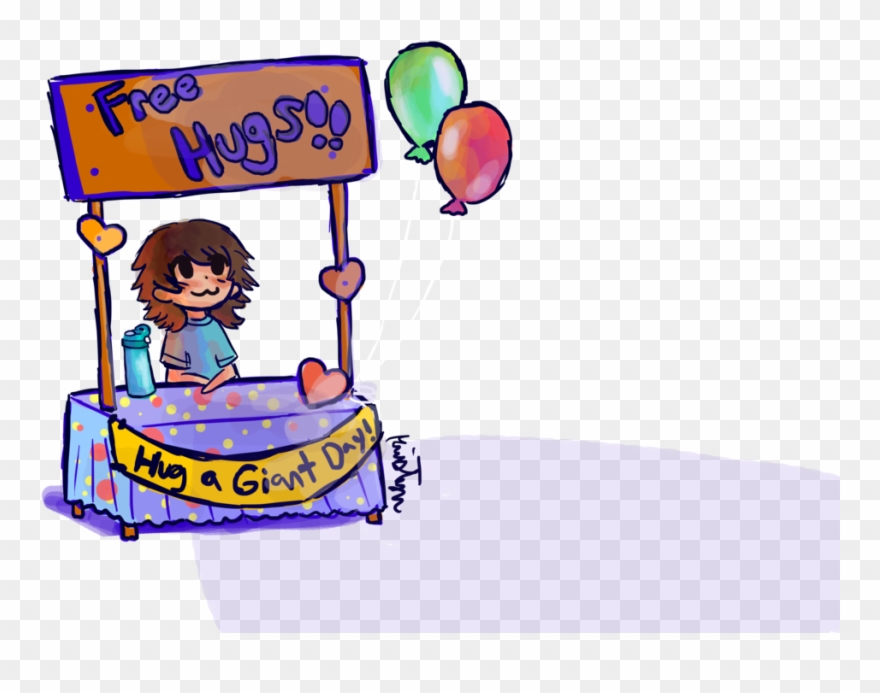 Hug Booth A Giant Day By Friendlyfoxpal - Drawing Clipart