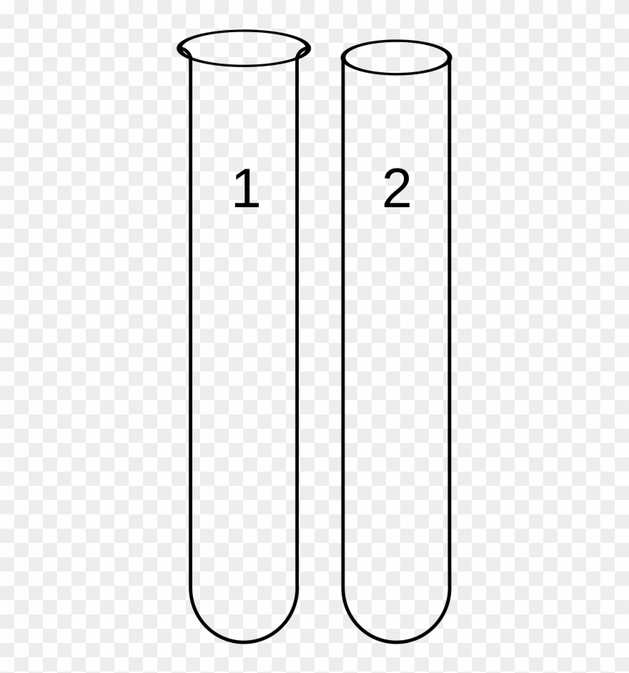 Test Tubes Comparison Microbiology And Normal Empty - Parallel Clipart
