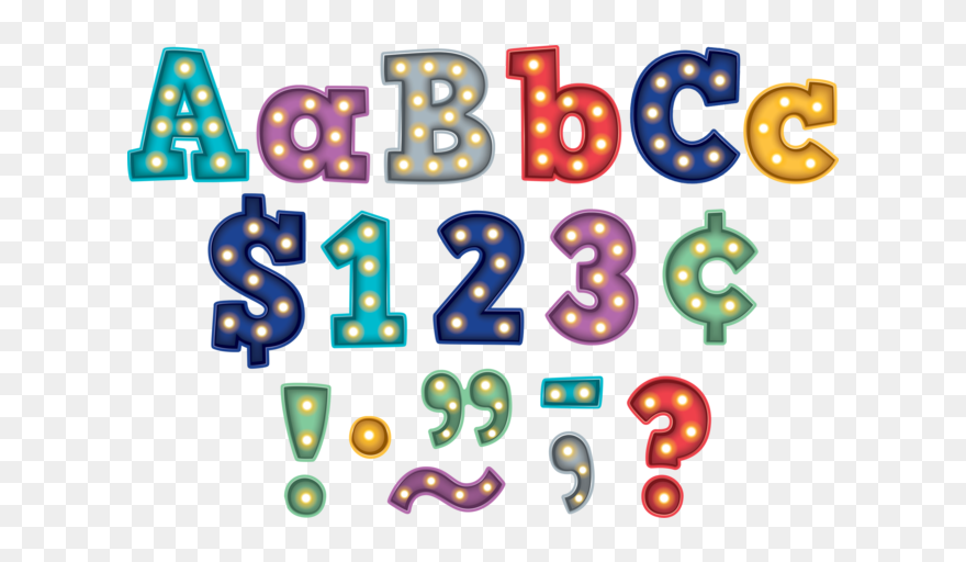 4" Marquee Bold Block Letters - Teacher Created Resources Tcr3882 3 In. Marquee Bold Clipart