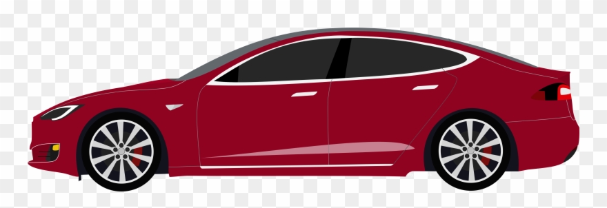 Tesla Model X Clipart - Tesla Model S Clip Art - Png Download