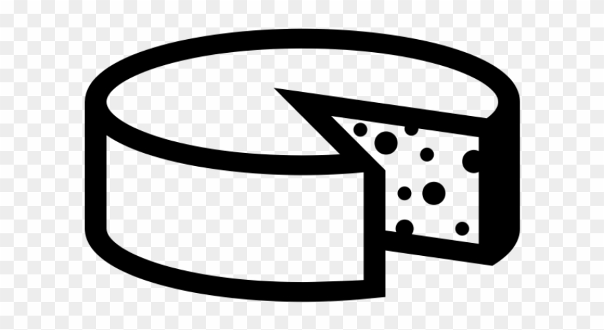 Product Clipart Black And White - Cheese Clipart Black And White