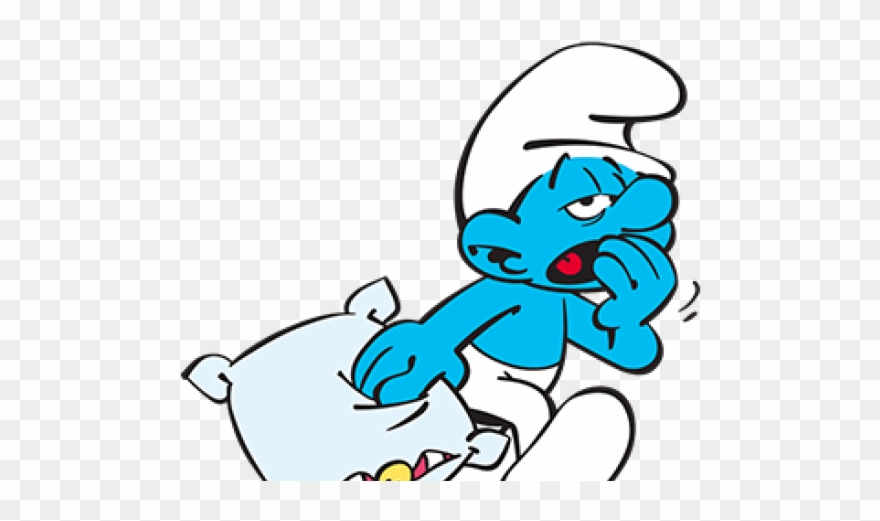 Smurfs Clipart Smurf Character - Lazy Smurf - Png Download
