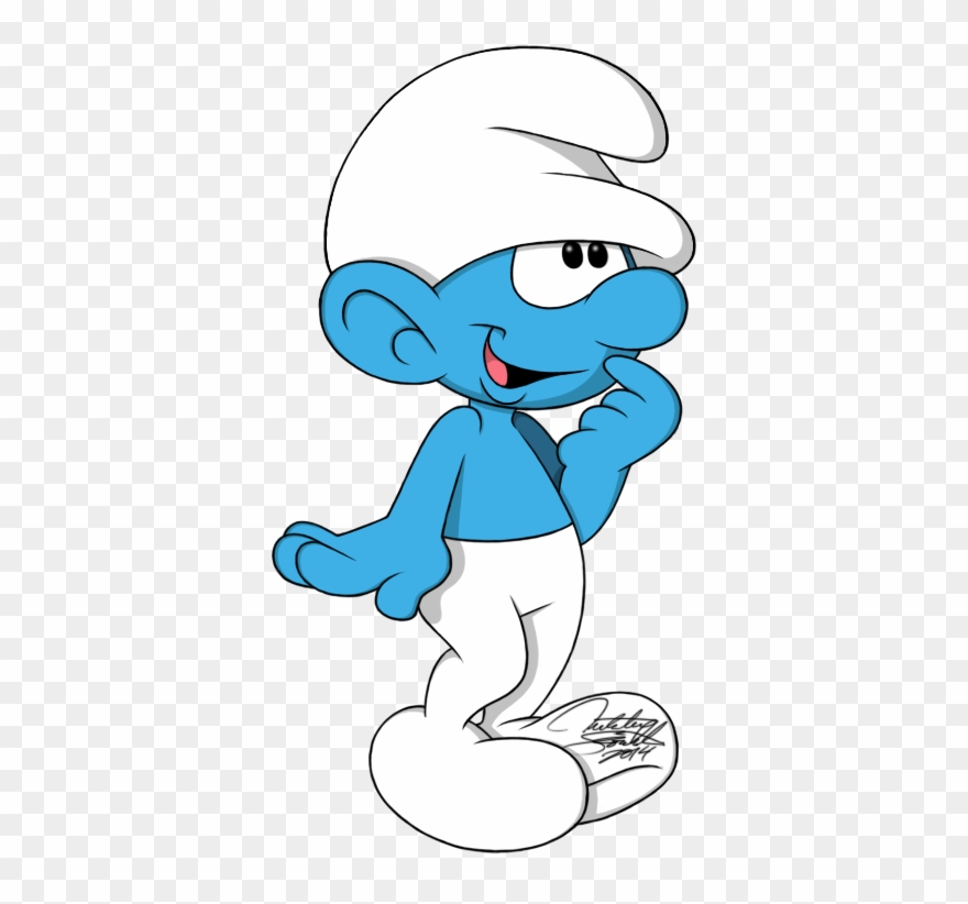 Smurfs Clipart Gullible - Clumsy Smurf - Png Download