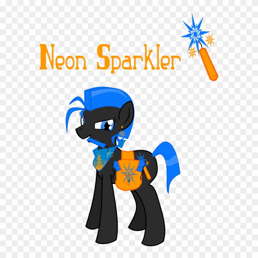 my New Oc Neon Sparkler - Cartoon Clipart