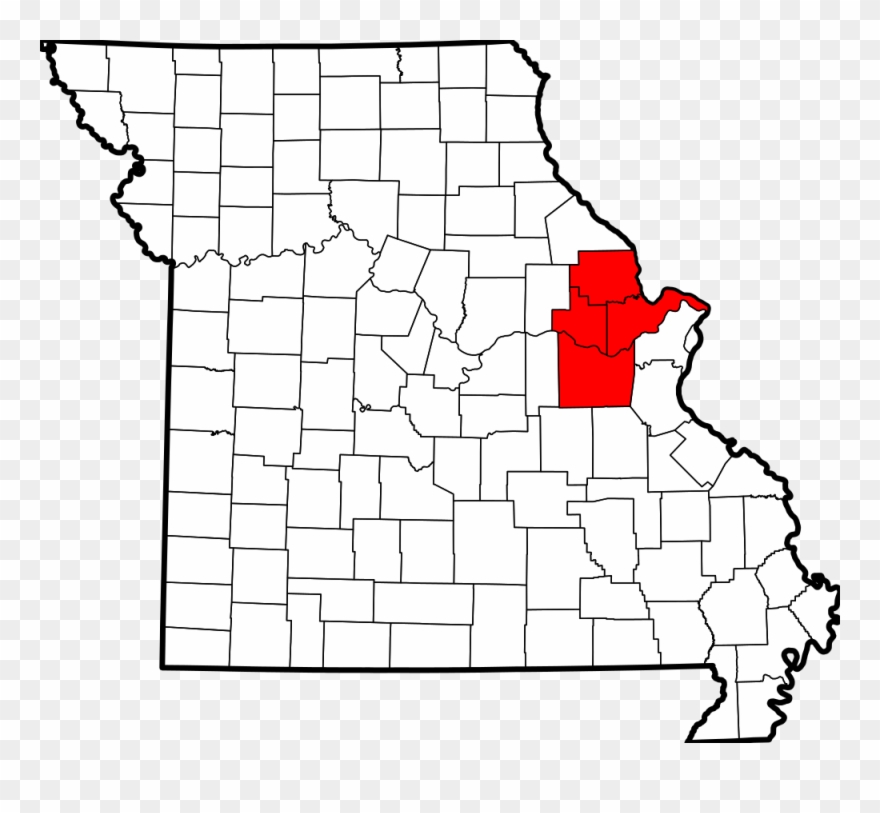 Open - Missouri County Map Svg Clipart
