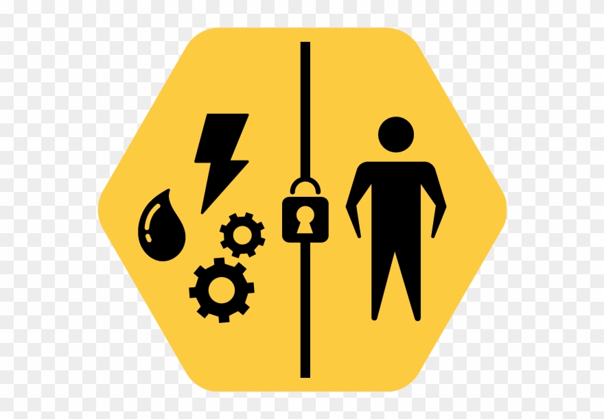 Isolate Hazardous Energy Sources - Glyph Clipart