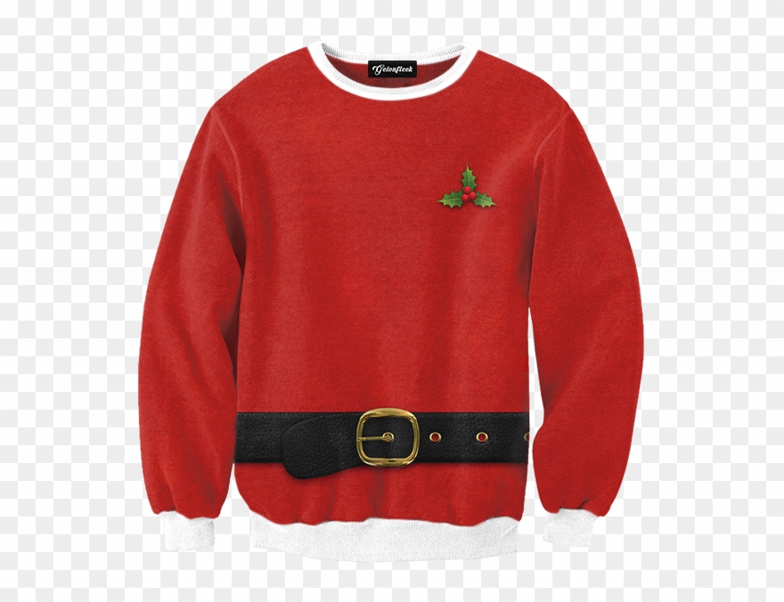 Christmas Sweater Png Santa Ugly Christmas Sweater - Santa Christmas Sweater Clipart