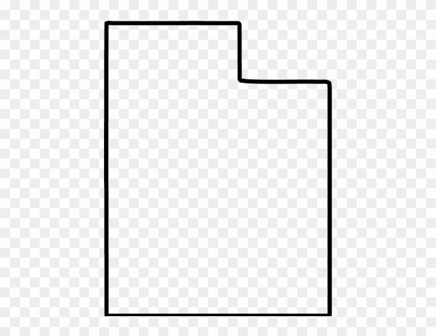 Free Download Outline Utah Silhouette Clipart Utah - Paper Product - Png Download