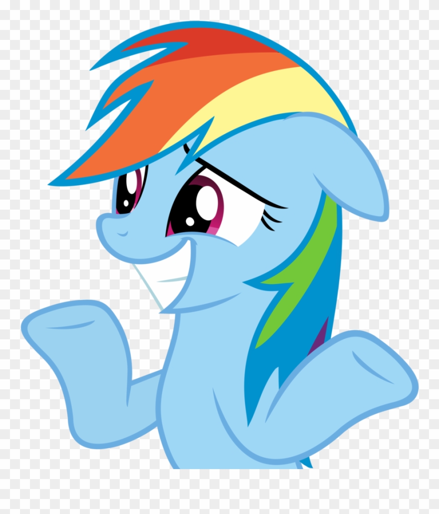 Nerves Clipart Transparent - Rainbow Dash Transparent Png