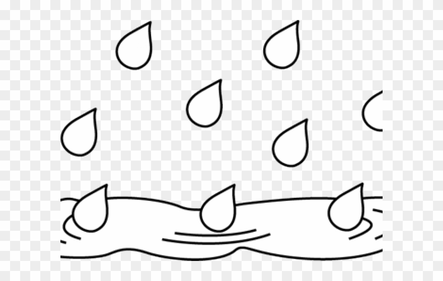 Puddle Clipart Black And White - Puddle - Png Download