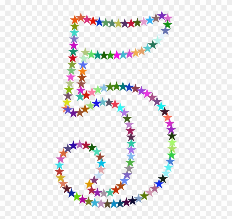 All Photo Png Clipart - Rainbow Star Number Five Beach Towel Transparent Png