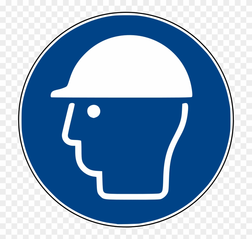Home - Safety Helmet Must Be Worn Sign Clipart