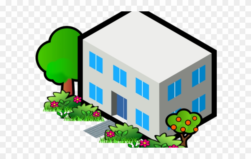 Flat Roof Clip Art - Png Download