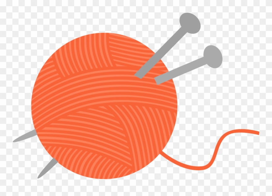 Knit And Crochet - Clip Art - Png Download
