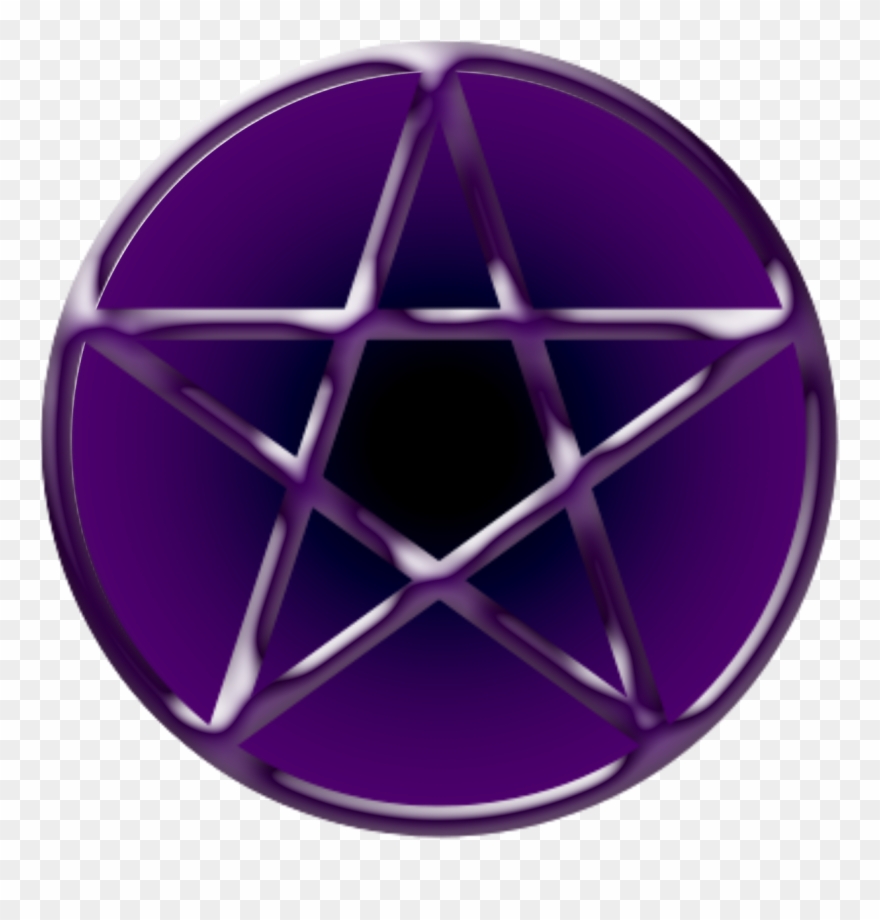 Pentacle Png Transparent Images - Purple Pentagram Png Clipart