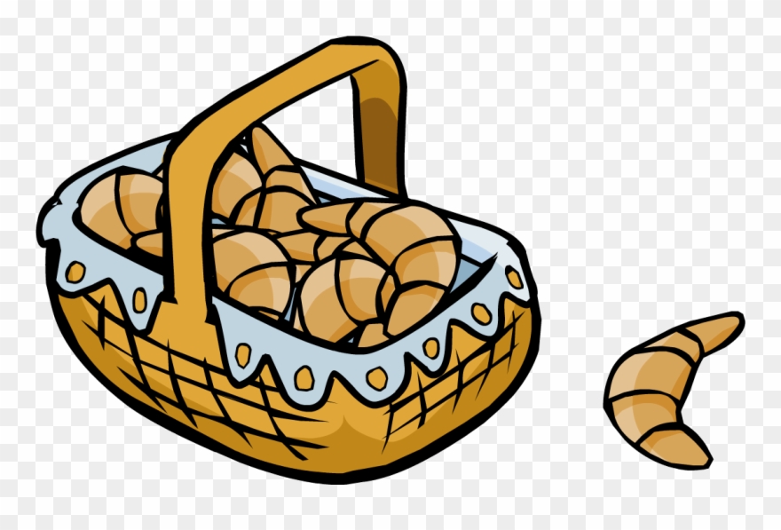 Fairy Fables Croissant Basket - Clipart Croissants Png Transparent Png