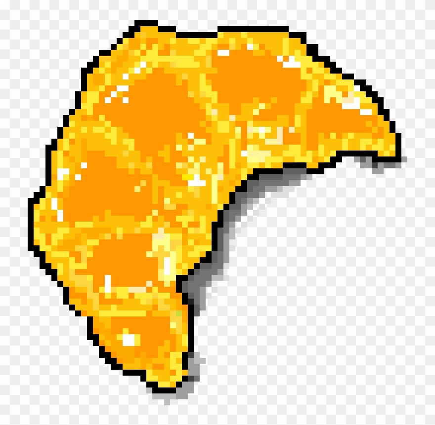 Croissant - Pixel Art Circle Clipart