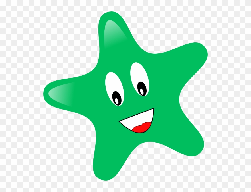 Happy Starfish Round Ornament Clipart