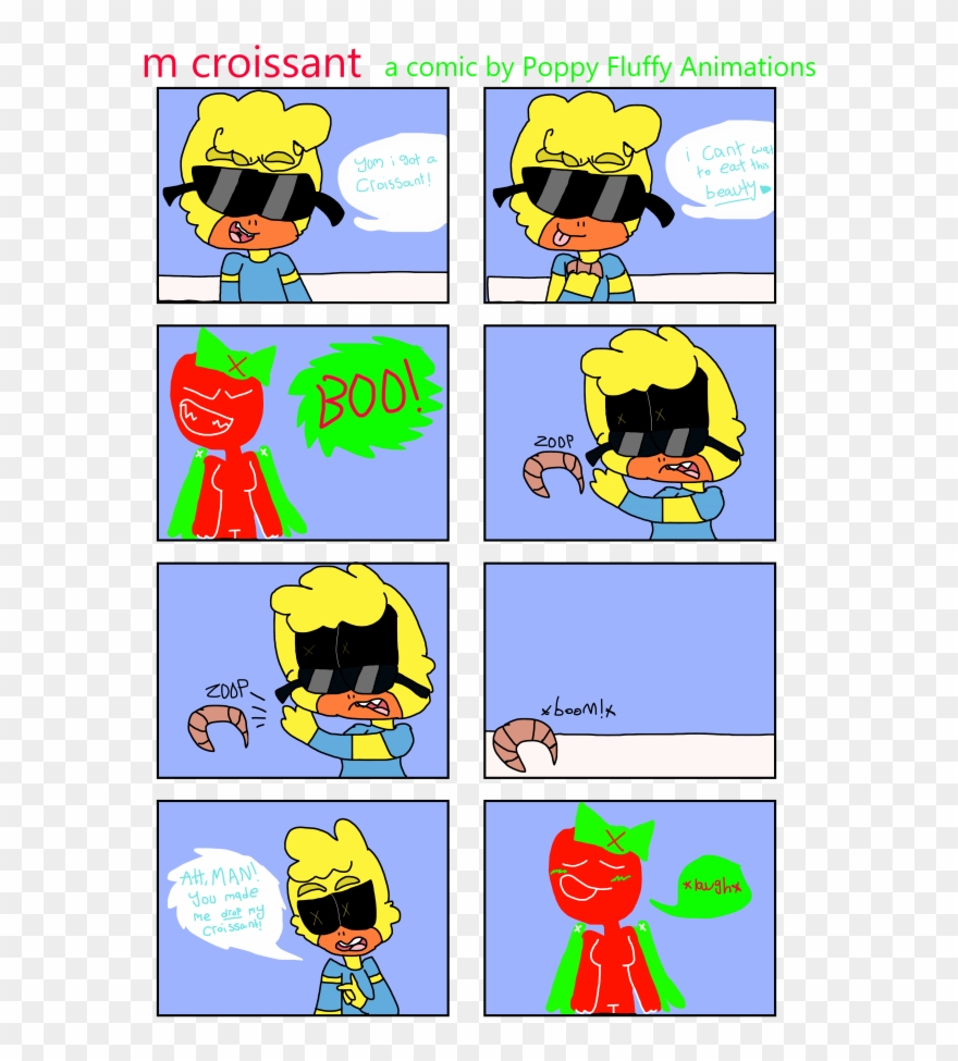 M Croissant - Cartoon Clipart