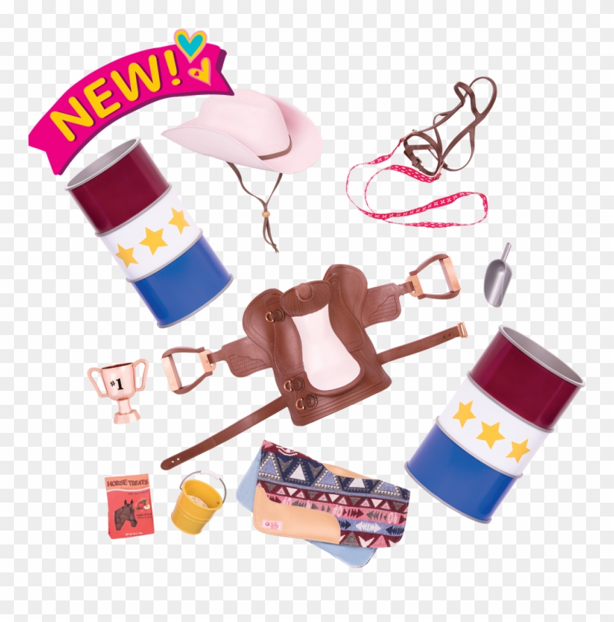 Barrel Racing Set - Our Generation Clipart