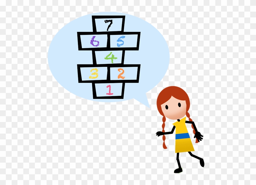 Hopscotch - Cartoon Clipart