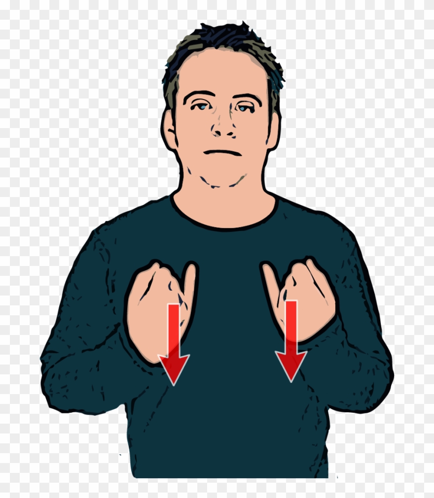 Sick British Sign Language Dictionary Clip Art Library - Sign Language For Ill - Png Download