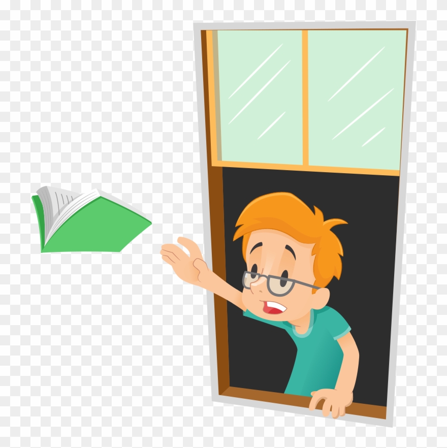 Teaching The Meaning Of "abibliophobia" Through Dictionary - Cartoon Clipart