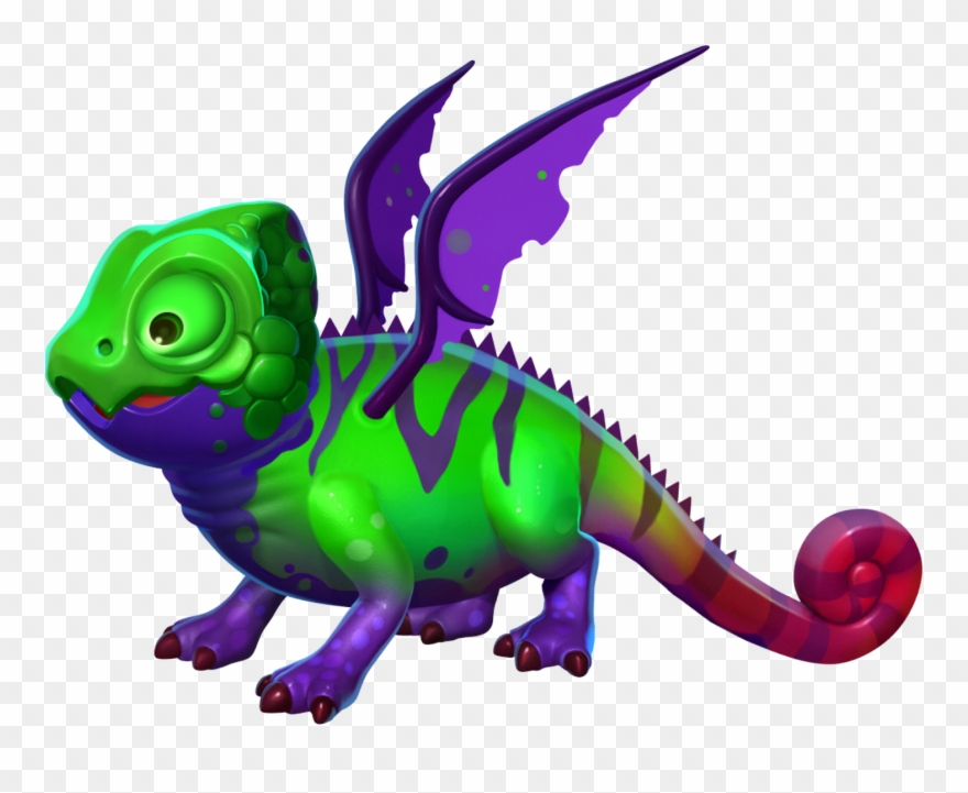 Chameleon Dragon - Dragon De Hypoestes Dragon Mania Legends Clipart