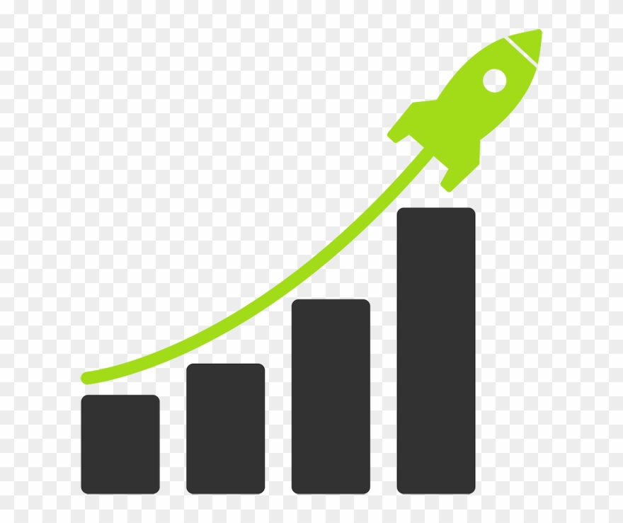 Stop - Rocket On Chart Clipart